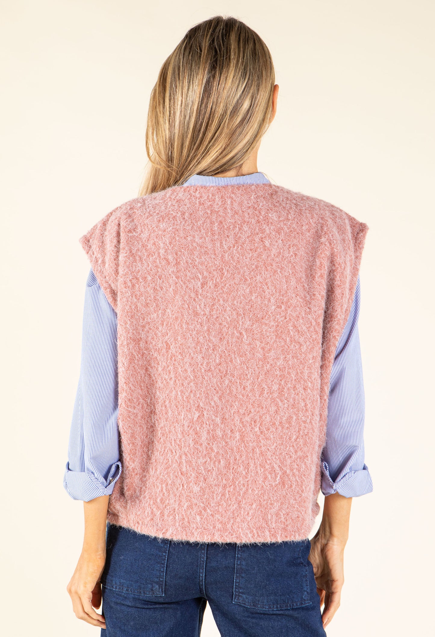 Fluffy Knit Vest