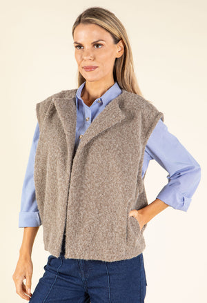 Fluffy Knit Vest