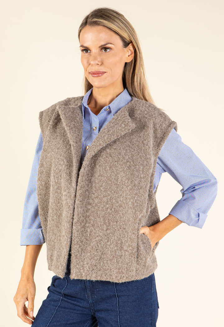 Fluffy Knit Vest
