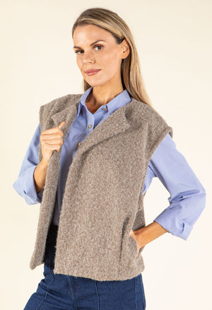 Fluffy Knit Vest