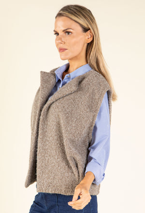 Fluffy Knit Vest