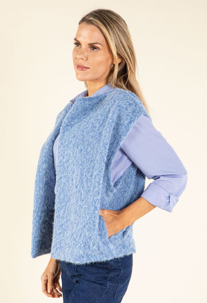Fluffy Knit Vest