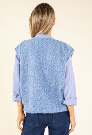 Fluffy Knit Vest