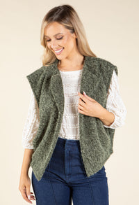 Fluffy Knit Vest