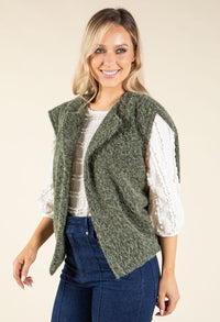 Fluffy Knit Vest