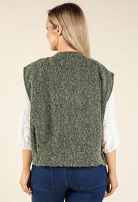 Fluffy Knit Vest