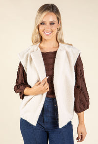 Fluffy Knit Vest