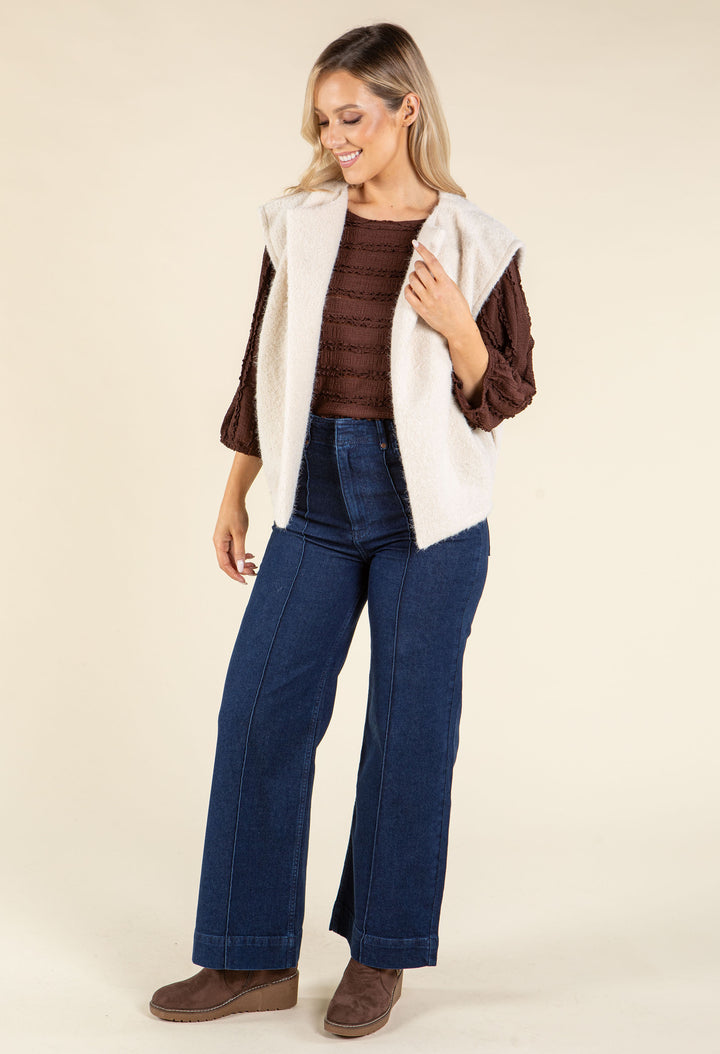 Fluffy Knit Vest