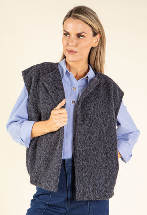 Fluffy Knit Vest