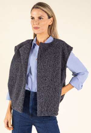 Fluffy Knit Vest