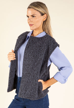 Fluffy Knit Vest