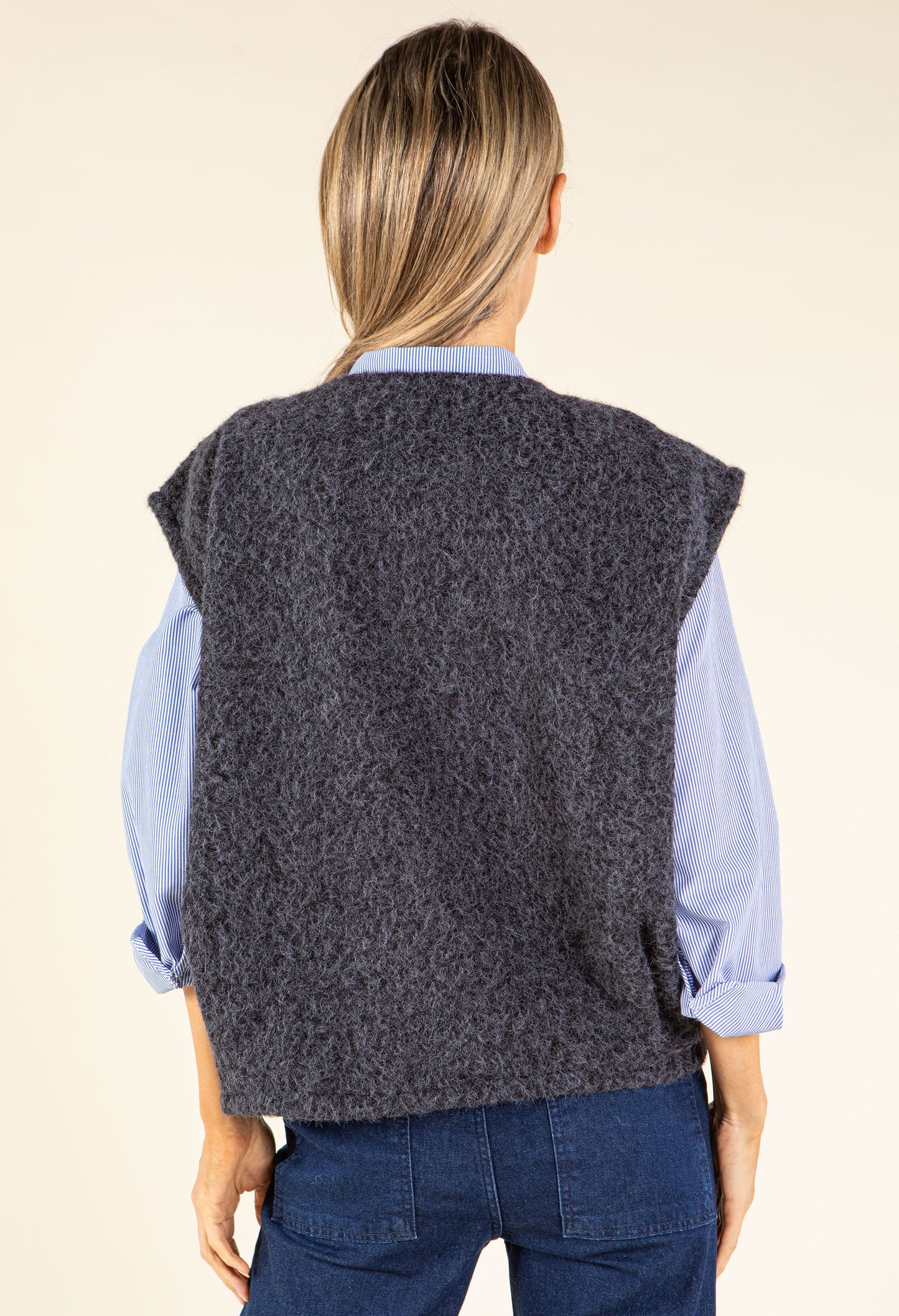 Fluffy Knit Vest