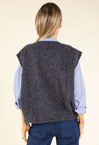 Fluffy Knit Vest