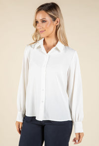 Satin Scarf Detail Blouse