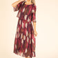 Retro Plisse Pleated Dress