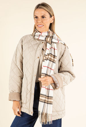 Soft Check Scarf