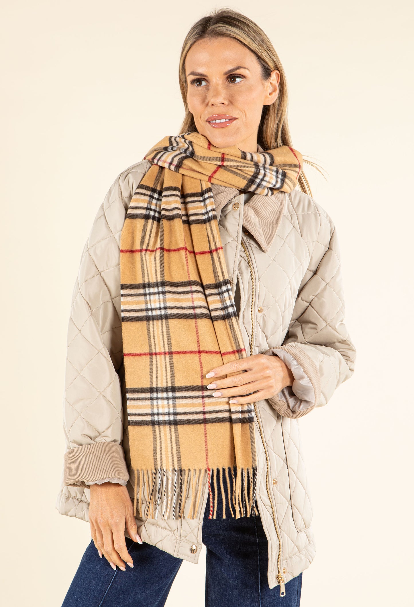 Soft Check Scarf