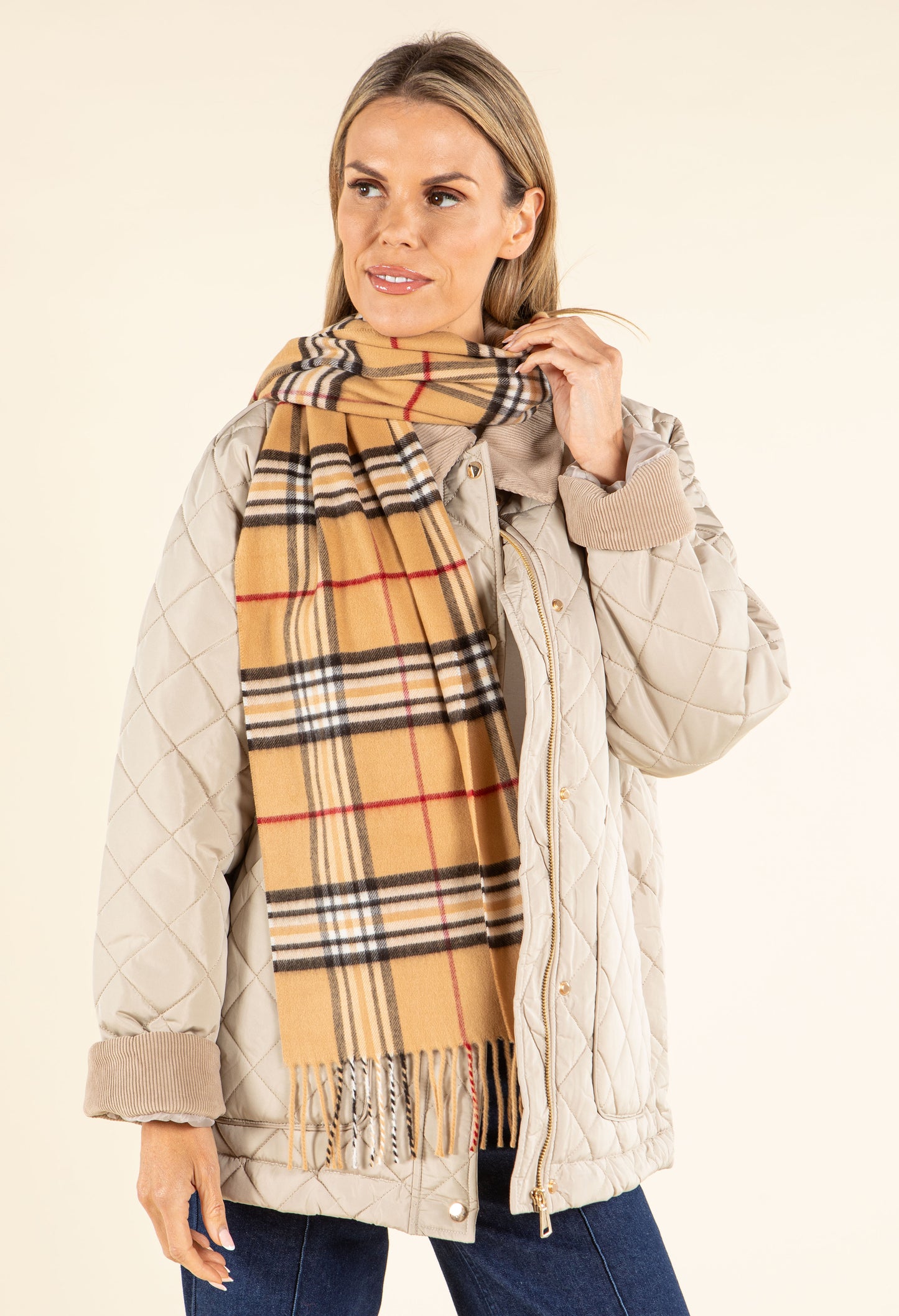 Soft Check Scarf