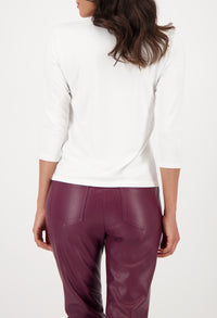 T-shirt with rhinestone design