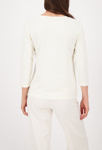 T-shirt with rhinestone design