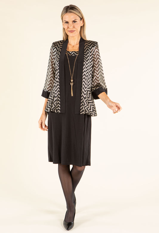 Chevron Jacket & Dress Set