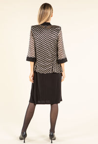 Chevron Jacket & Dress Set