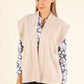 Fluffy Knit Open Vest