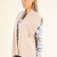 Fluffy Knit Open Vest