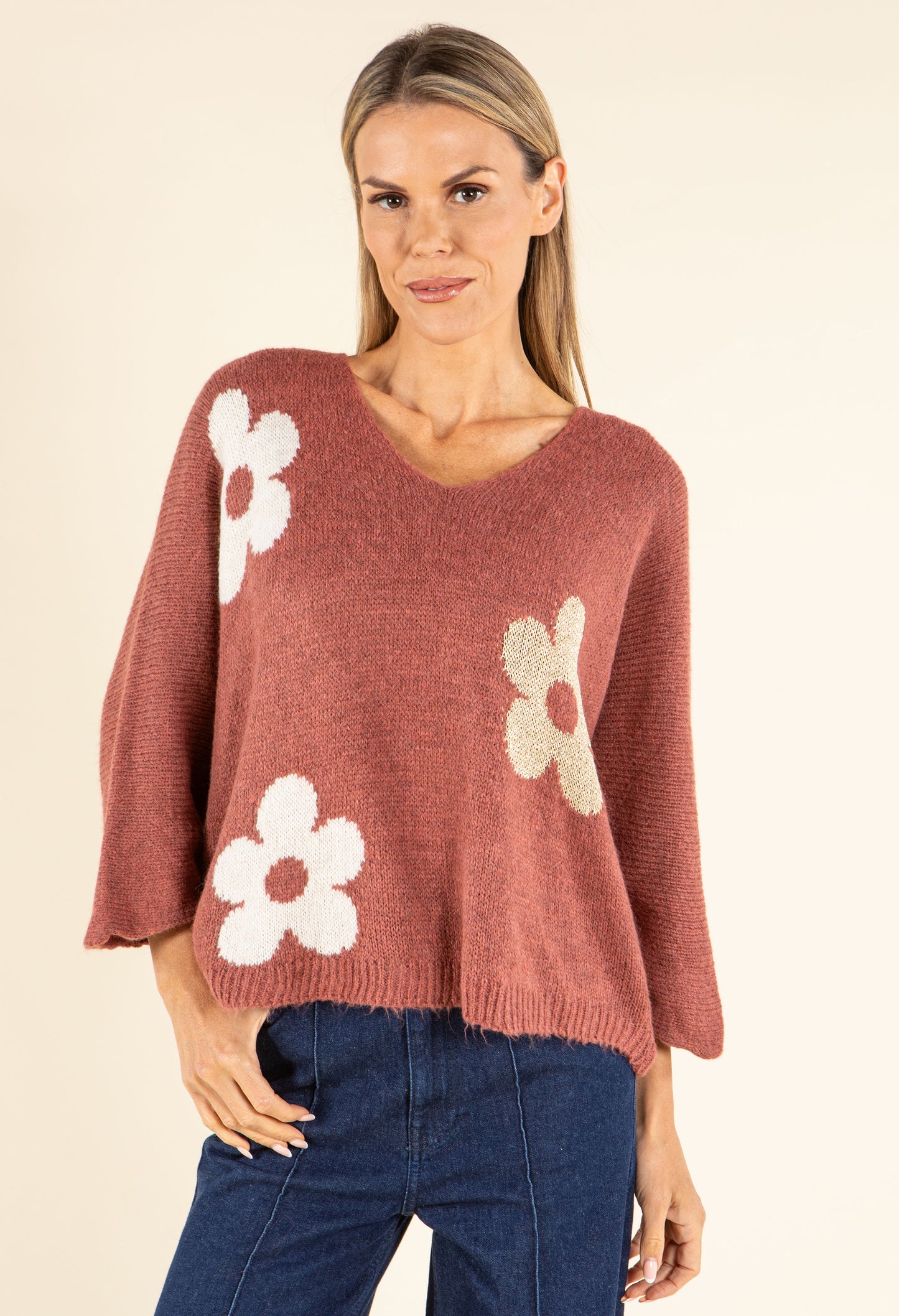 Floral Knit Jumper