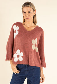 Floral Knit Jumper