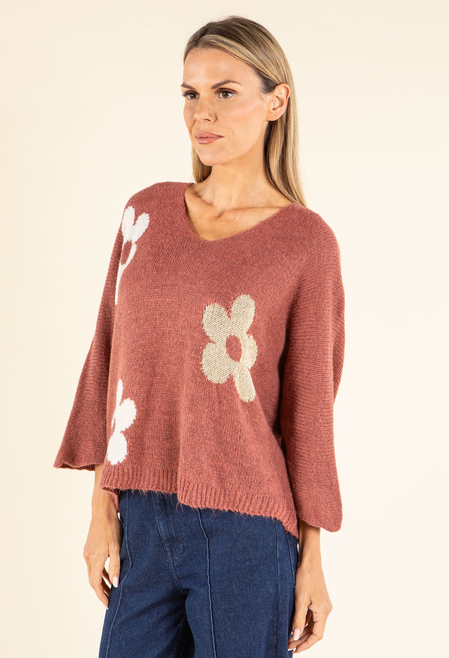 Floral Knit Jumper