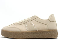 Faux Suede Stitch Trainer