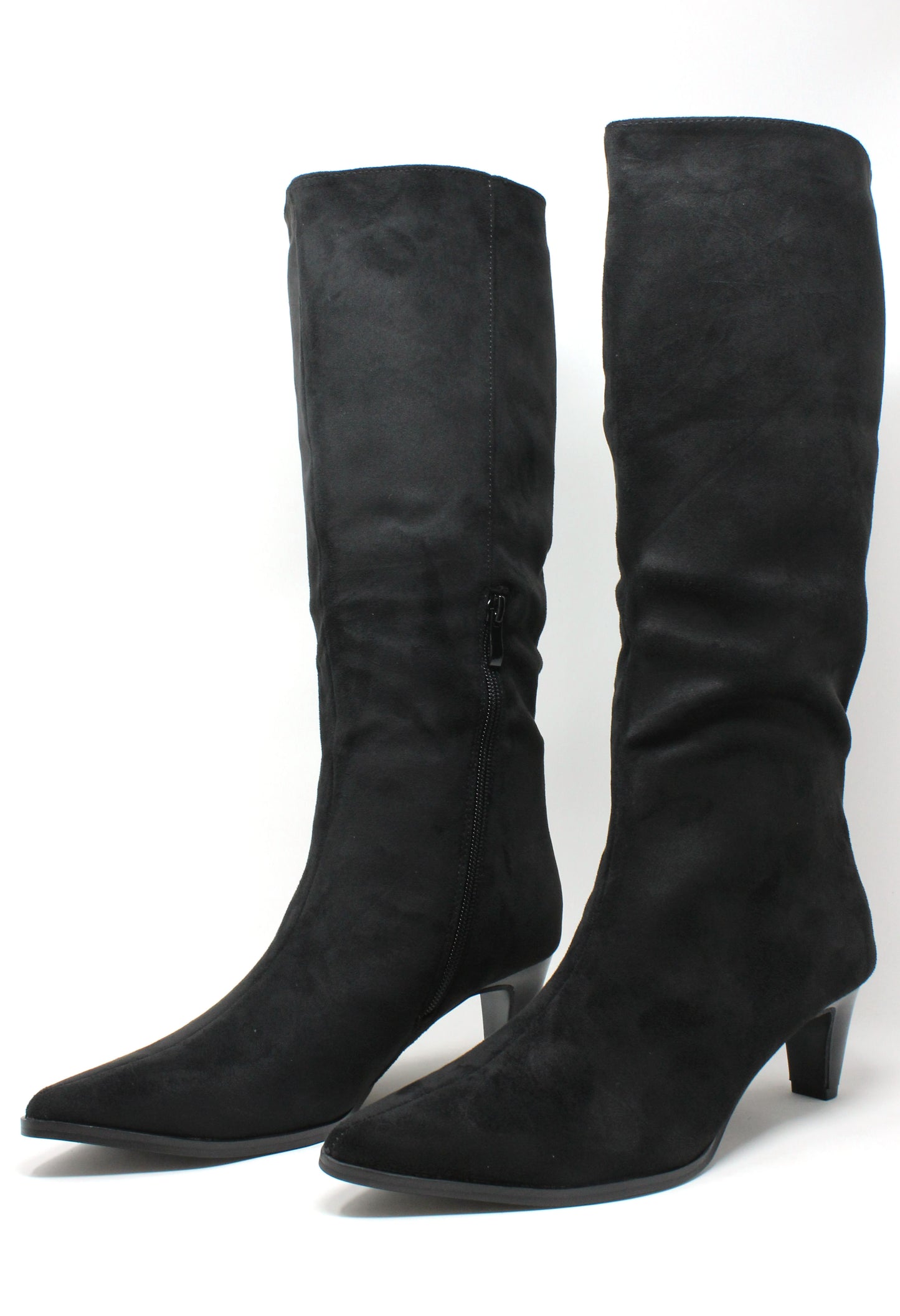 Faux Suede Knee High Boot