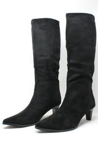 Faux Suede Knee High Boot