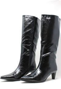 Vintage Look Knee High Boots