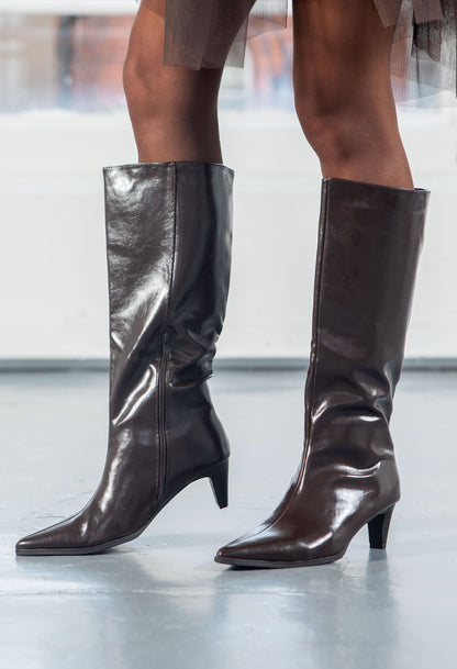 Vintage Look Knee High Boots