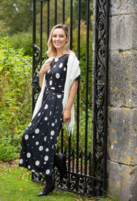 Polka Dot Waisted Dress