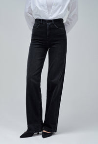 Push In Wide Leg Jeans