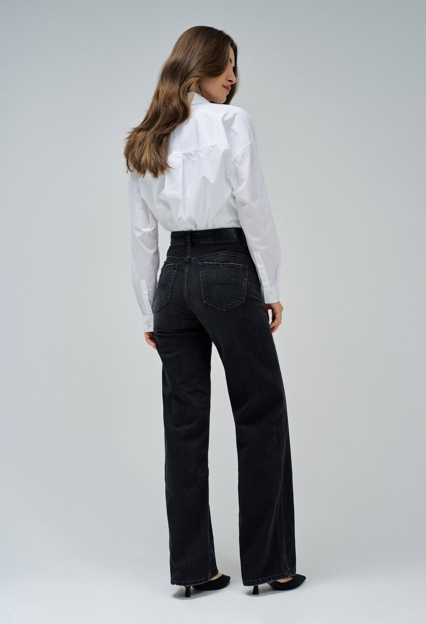 Push In Wide Leg Jeans