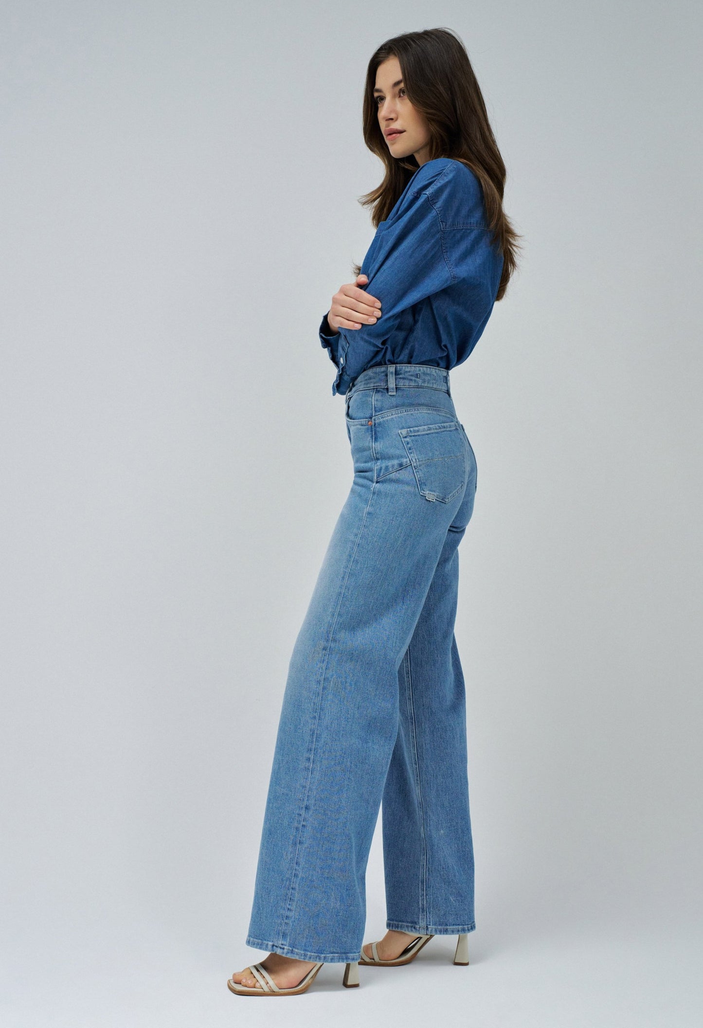 Faith Push In Wide Jeans
