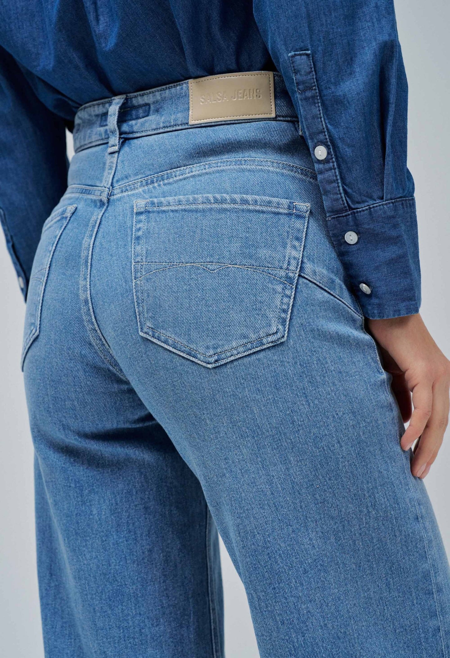 Faith Push In Wide Jeans