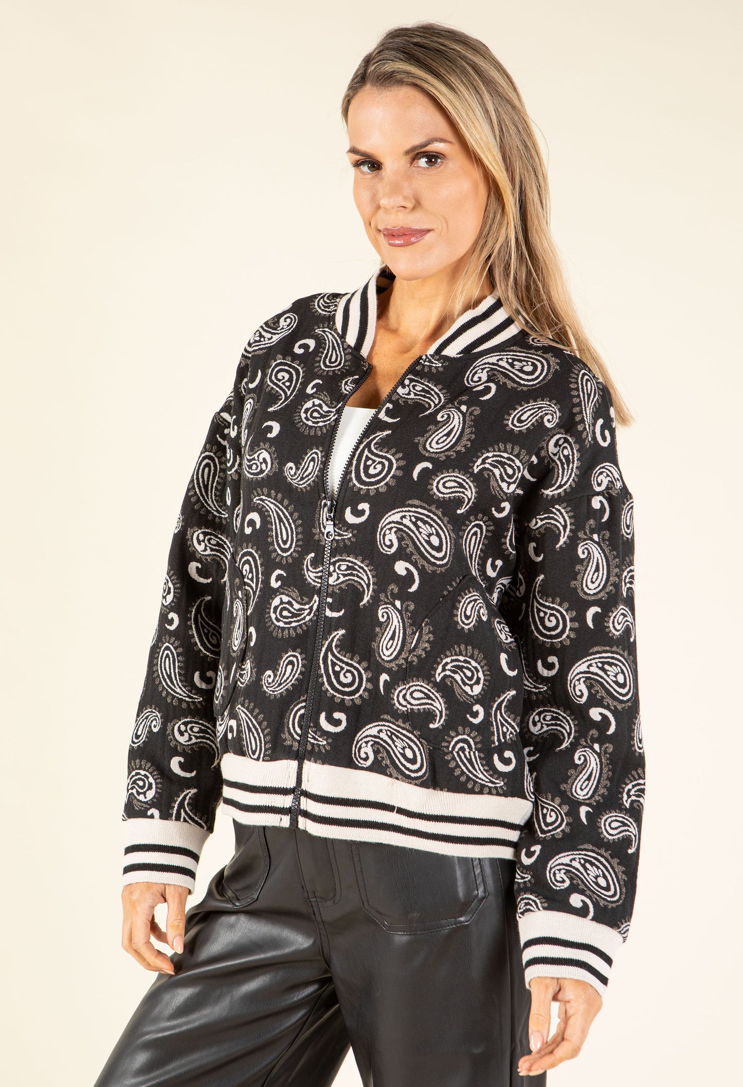Paisley Bomber Jacket