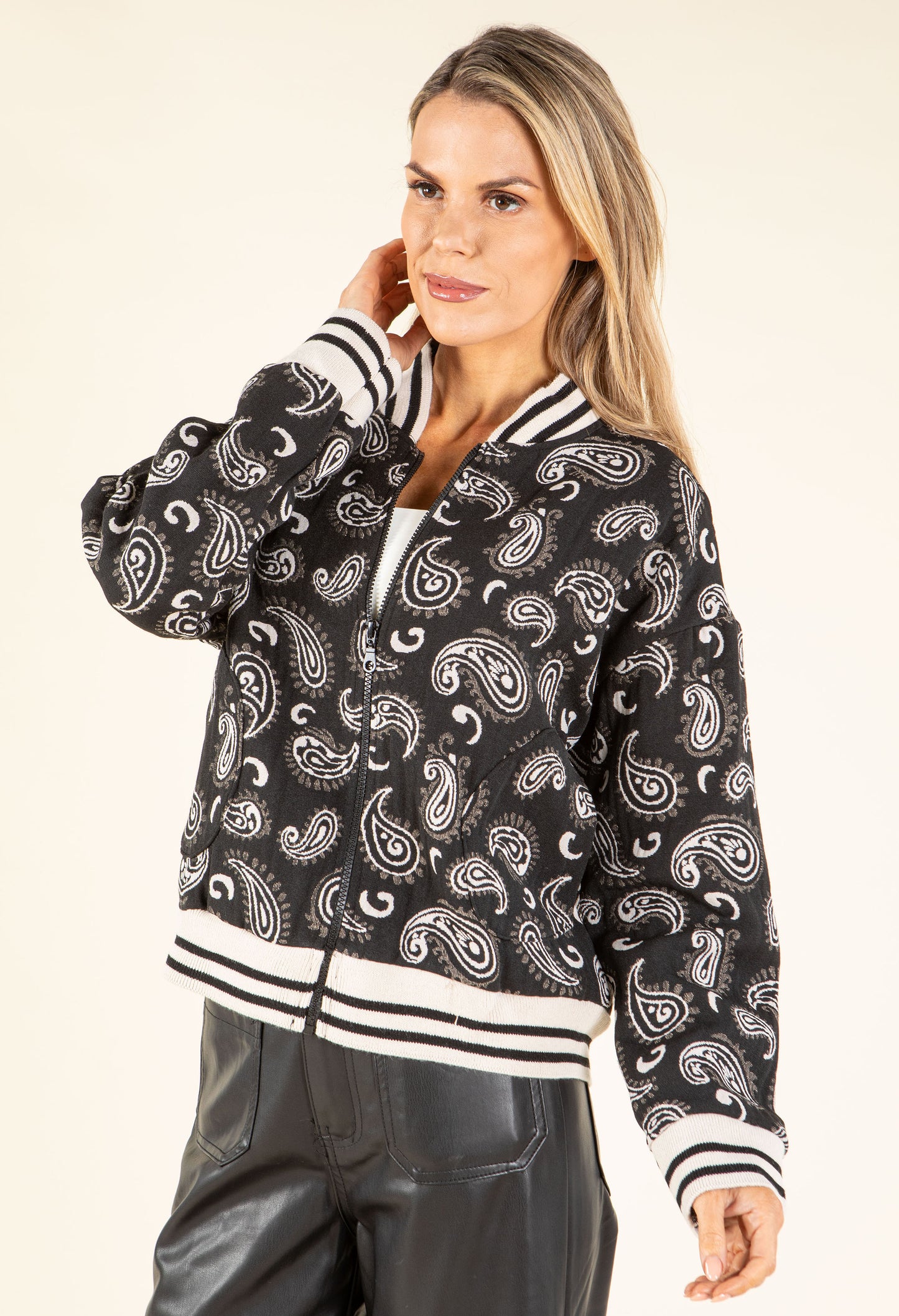 Paisley Bomber Jacket