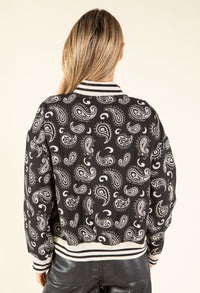 Paisley Bomber Jacket