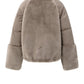 Short teddy jacket