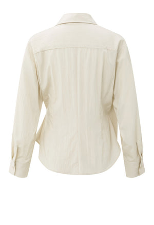 Fitted wrap blouse