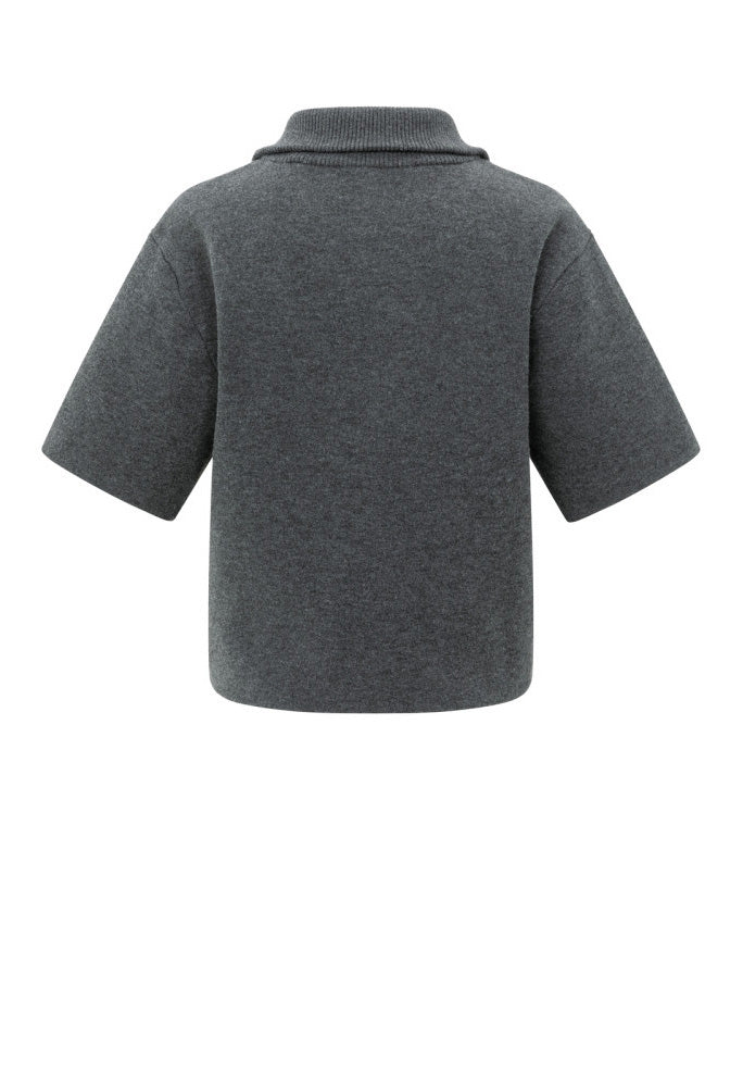 Short sleeve Half-Zip sweater
