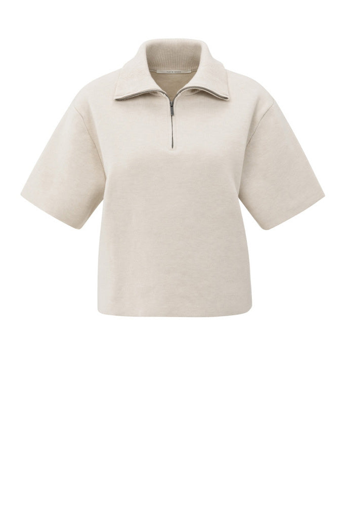 Short sleeve Half-Zip sweater