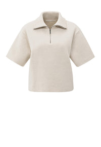 Short sleeve Half-Zip sweater