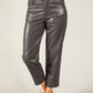 Faux leather trousers